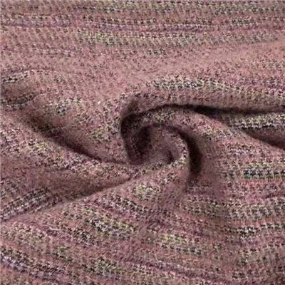 Tessuto lavorato a maglia in lana bouclé